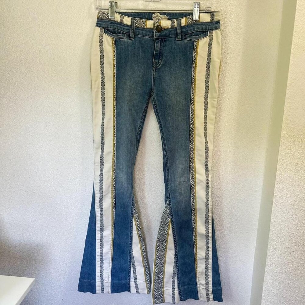 Vintage Free People Low Waisted Flare jeans
